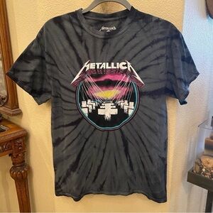 NWT~METALLICA From Tillys Gray Tie Dye Graphic T-Shirt Size Small-Unisex